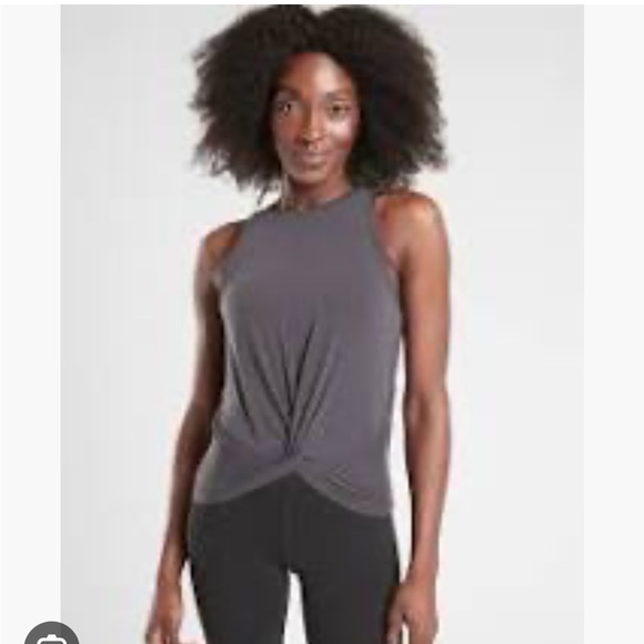 Athleta Dark Gray Essence Twist Tank Size Small NWT - Picture 1 of 6